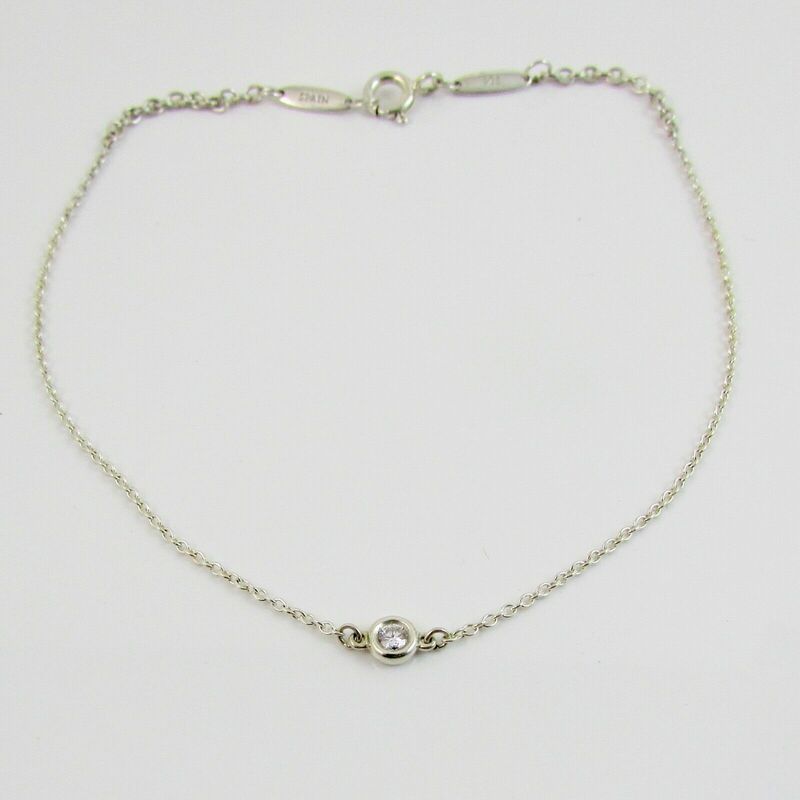 Tiffany & Co. Elsa Peretti Diamonds By The Yard Bracelet Sterling Silver .03 Diamond 1